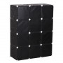 Garderob DIY 2 Stång + 6 Fack 111 x 47 x 145 cm