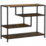 Konsolbord 4-Nivåer 99,6 x 33,6 x 74 cm Industriell Vintage Brun-Svart