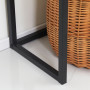 Konsolbord med Stor Låda 80 x 30 x 76 cm Industriell Brun/Svart
