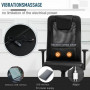 Kontorsstol med Massagekudde Svart Läder / Mesh 63 x 63 x 113-123 cm