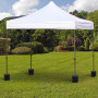Parasollvikt 4st Ø25 x 6 cm Plast Svart