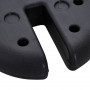Parasollvikt 4st Ø25 x 6 cm Plast Svart