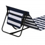 2x Strandmatta med Ryggstöd 142x51x40 cm