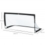 Fotbollsmål Hopfällbart x2 Set 186 x 90 x 89 cm