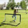 Fotbollsmål Hopfällbart x2 Set 186 x 90 x 89 cm