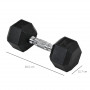 Hantlar Set - 2 x 8 kg Svart