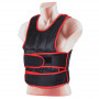 Viktväst Träningsväst 20 kg - Svart + Röd 60 x 50 cm