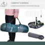 Tält 3-Personer Campingtält Pop-Up med Väska 205 x 195 x 135 cm