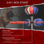 Boxningsställ, höj- och sänkbart, Reflexstång, Speedball 80,5 x 48 x 163-205 cm