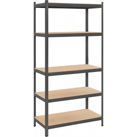 Förvaringshylla 600 kg, 100 x 50 x 200 cm Grå Heavy Duty Förrådshylla