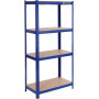 Förvaringshylla 520 kg, 80 x 40 x 160 cm Heavy Duty Förrådsförvaring