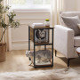 Katthus Sidobord med Klös Sisal Vintage Brun - Beige