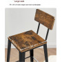 2x Barstolar 74 cm Sits Höjd - Vintage Brun/Svart