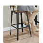 2x Barstolar 74 cm Sits Höjd - Vintage Brun/Svart