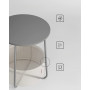 Sidobord med Tygkorg 50 cm - Sängbord  Grå