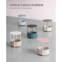 Sidobord med Tygkorg - 50 cm - Pastellrosa / Off-white