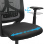 Ergonomisk Kontorsstol Mesh med Justerbar Armstöd, Nackstöd