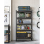 Heavy-Duty Förvaringshylla 75 x 30 x150 cm - 650 kg - Svart