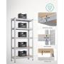 Heavy Duty Förvaringshylla 75 x 30 x 150 cm - 650 kg - Vit