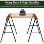 2-Pack Arbetsbock 125 kg - 99,5 x 50 x 78 cm Hopfällbar