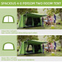 Campingtält Kupoltält 4-8 Personer 405 x 305 x 225 cm