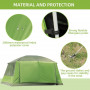 Campingtält Kupoltält 4-8 Personer 405 x 305 x 225 cm