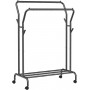 Klädställ på hjul - 2 Klädskenor - 100 kg Lastkapacitet 103,5 cm