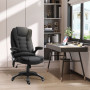 Kontorsstol med Massagefunktion Svart 67 x 74 x 116-126 cm