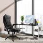 Kontorsstol med Massagefunktion Svart 67 x 74 x 116-126 cm