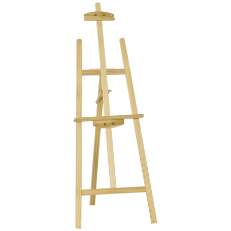Vikbart Staffli - Studiostafli 90° Justerbart - 51,5 x 71,5 x 134,5 cm - Natur