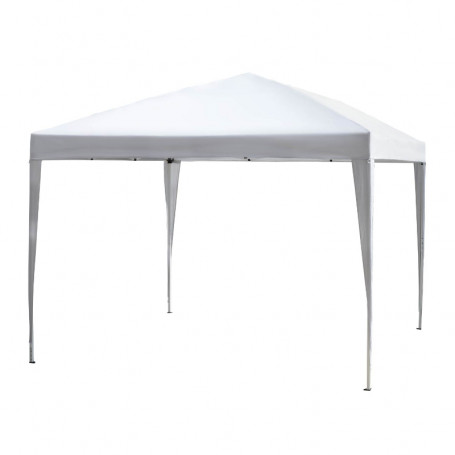 Paviljong 2,95 x 2,95 m Hopfällbart Pop-up UV-skydd Vit