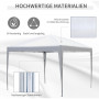 Paviljong 2,95 x 2,95 m Hopfällbart Pop-up UV-skydd Vit