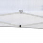 Paviljong 2,95 x 2,95 m Hopfällbart Pop-up UV-skydd Vit