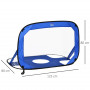 Fotbollsmål set x2 med Träningsmatta 123 x 80 x 80 cm