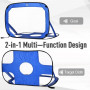 Fotbollsmål set x2 med Träningsmatta 123 x 80 x 80 cm