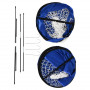 Fotbollsmål set x2 med Träningsmatta 123 x 80 x 80 cm