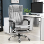 Massage Kontorsstol med Fotstöd Grå 62 x 67 x 113-120 cm