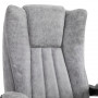 Massage Kontorsstol med Fotstöd Grå 62 x 67 x 113-120 cm