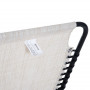 Solsäng hopfällbar 4-nivå ryggstöd beige 197 x 58 x 76 cm