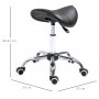 Arbetspall Ergonomisk Höjdjusterbar Svart