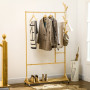 Rullbar Klädställning Med Krokar Bambu 100 x 37 x 191 cm