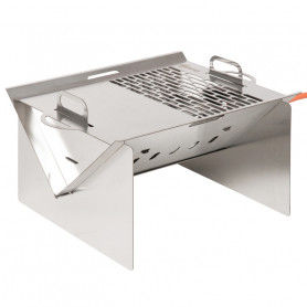 Bärbar Gasgrill BBQ Rostfritt Stål 52 x 40 x 31 cm