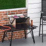 Bärbar Gasgrill BBQ Rostfritt Stål 52 x 40 x 31 cm