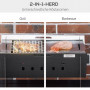 Bärbar Gasgrill BBQ Rostfritt Stål 52 x 40 x 31 cm