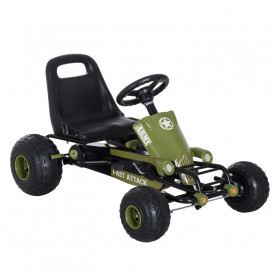 Trampbil med handbroms grön 99 x 65 x 56 cm