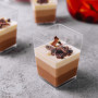 Dessert Koppar Fyrkantiga 120 ml 50-pack