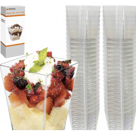 Dessert Koppar Fyrkantiga 120 ml 50-pack
