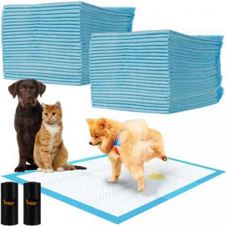 Hygieniska Absorberande Duk Till Husdjur 50 st + Hund Bajspåsar 30 st