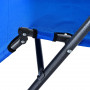 Hopfällbar Solstol / Solsäng Justerbar Blå 118 x 60 x 80 cm