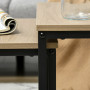 Satsbord 3-delar Industriell Design - Trä skiva / Svart Metallram